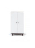 Merlin Wardrobe White/Walnut